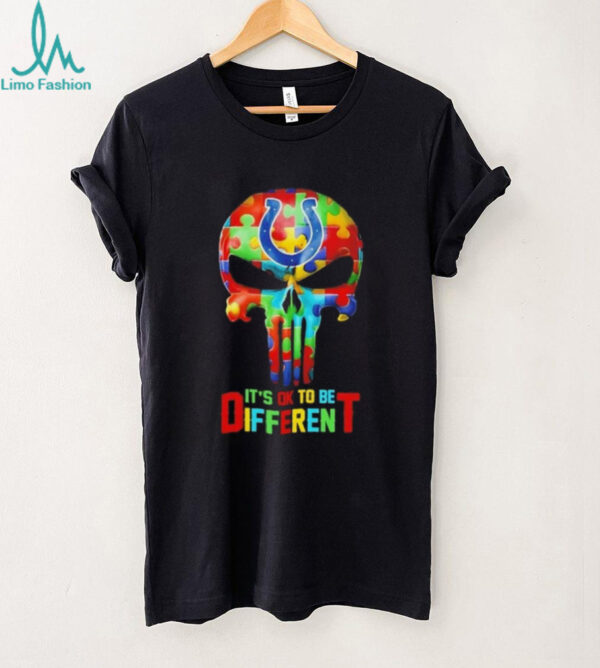 Skull Indianapolis Colts it’s ok to be different shirt