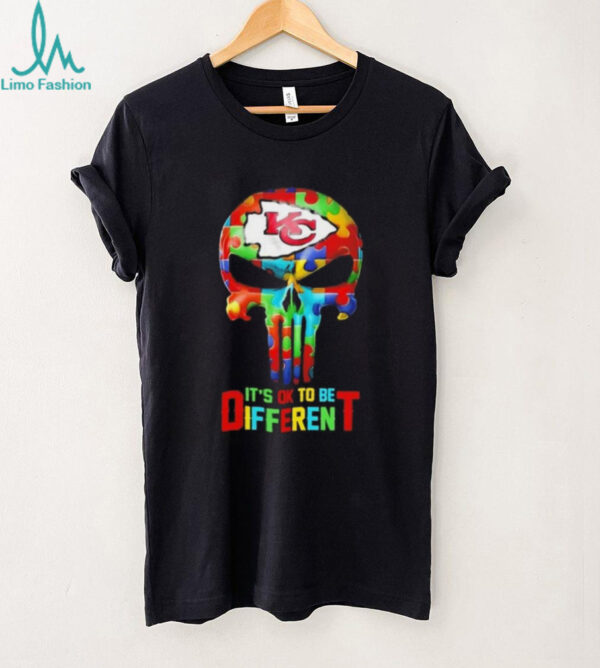 Skull Kansas City Chiefs it’s ok to be different shirt