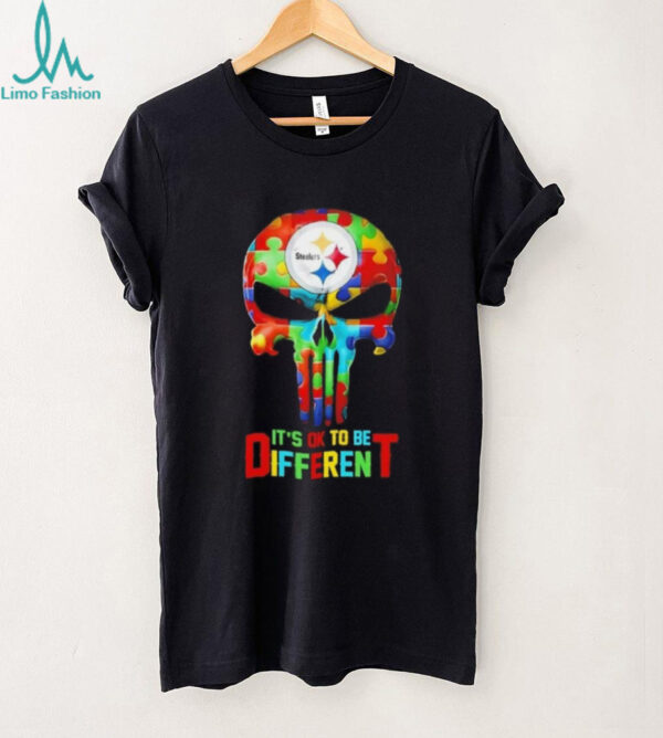 Skull Pittsburgh Steelers it’s ok to be different shirt