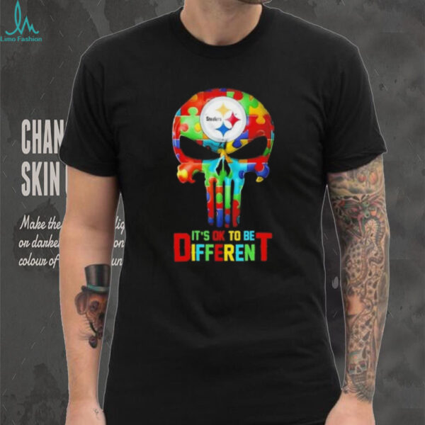 Skull Pittsburgh Steelers it’s ok to be different shirt