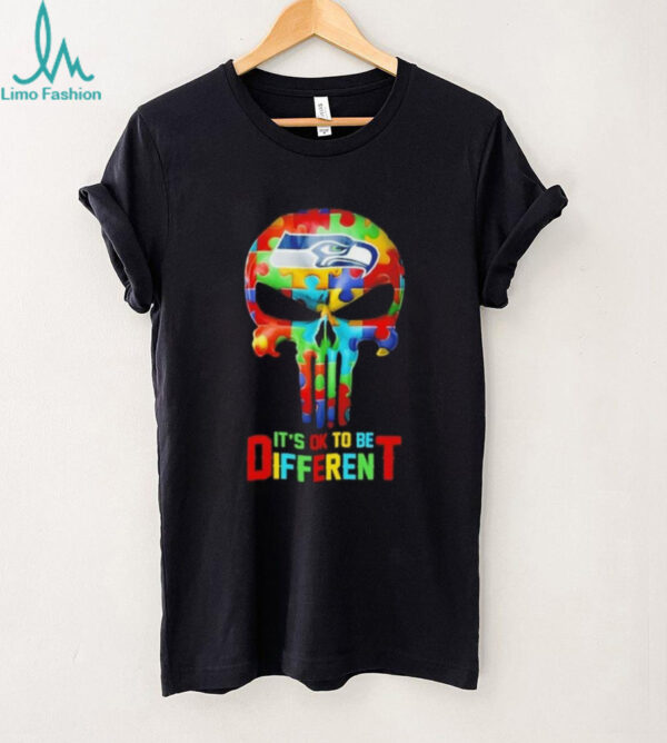 Skull Seattle Seahawks it’s ok to be different shirt