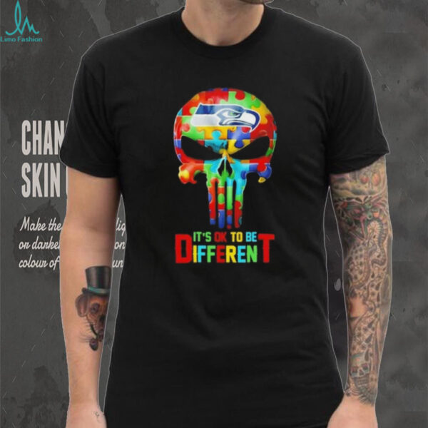 Skull Seattle Seahawks it’s ok to be different shirt