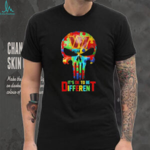Skull Washington Commanders it’s ok to be different shirt