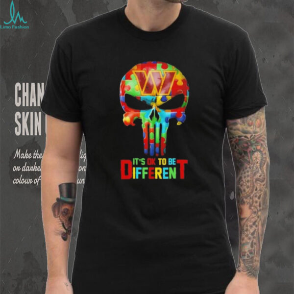 Skull Washington Commanders it’s ok to be different shirt