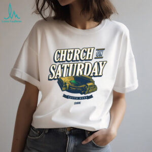 Smack Apparel Shop Notre Dame Church On Saturday Tee
