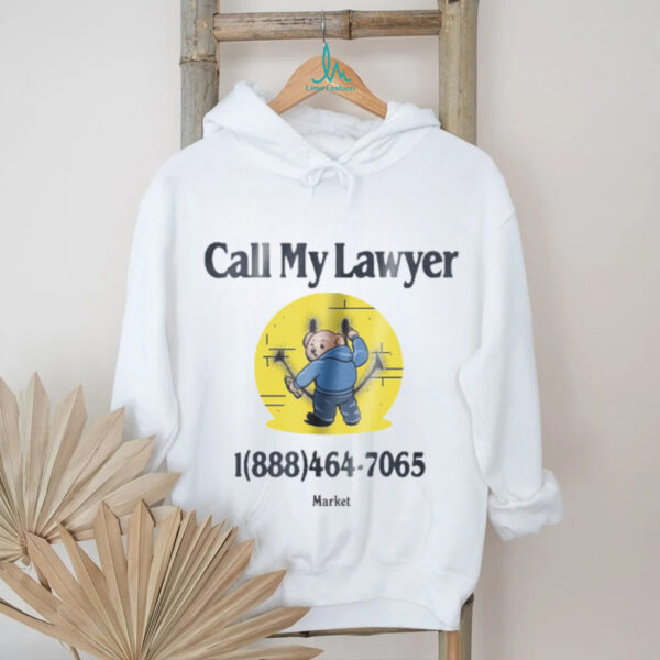 Smiley Call My Lawyer Bear T Shirt