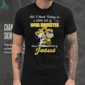 Snoopy & Charlie Brown Iowa Hawkeyes A Whole Lot of Jesus T Shirt