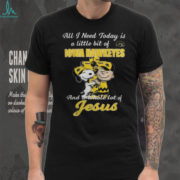 Snoopy & Charlie Brown Iowa Hawkeyes A Whole Lot of Jesus T Shirt