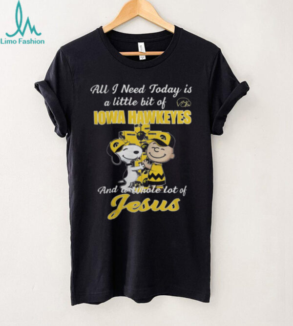 Snoopy & Charlie Brown Iowa Hawkeyes A Whole Lot of Jesus T Shirt