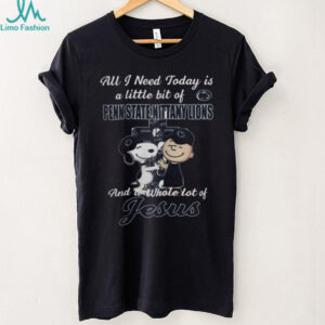 Snoopy & Charlie Brown Penn State Nittany Lions A Whole Lot of Jesus T Shirt