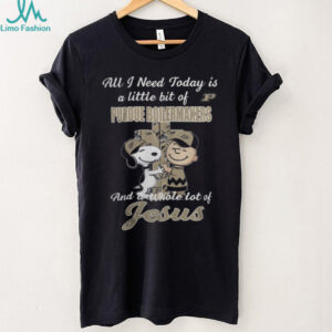 Snoopy & Charlie Brown Purdue Boilermakers A Whole Lot of Jesus T Shirt