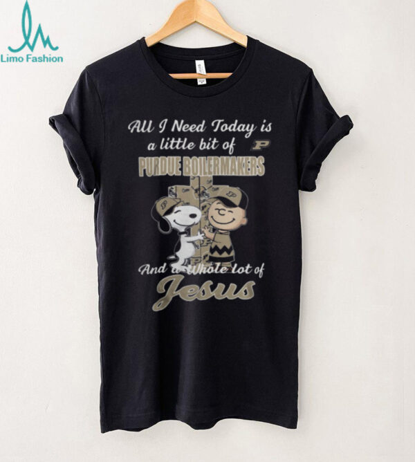 Snoopy & Charlie Brown Purdue Boilermakers A Whole Lot of Jesus T Shirt