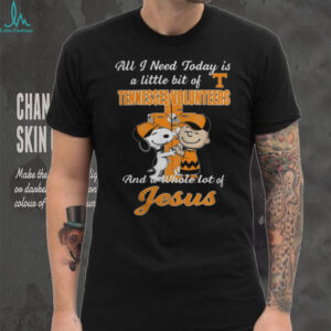 Snoopy & Charlie Brown Tennessee Volunteers A Whole Lot of Jesus T Shirt