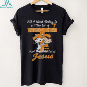 Snoopy & Charlie Brown Tennessee Volunteers A Whole Lot of Jesus T Shirt