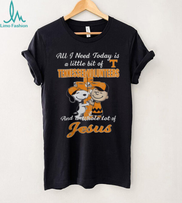 Snoopy & Charlie Brown Tennessee Volunteers A Whole Lot of Jesus T Shirt