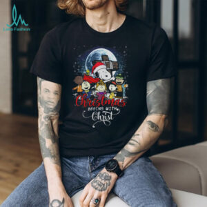 Snoopy Christmas Begins With Christ T Shirt