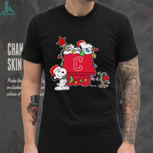 Snoopy Cleveland Guardians Holiday Shirt Christmas 2025 Baseball Fan Tee