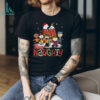 Snoopy Sleigh Dodgers Merry Christmas Baseball Tee