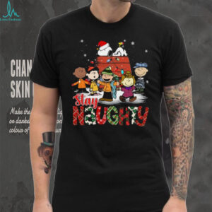 Snoopy Peanuts Gang Stay Naughty Christmas Funny T Shirt