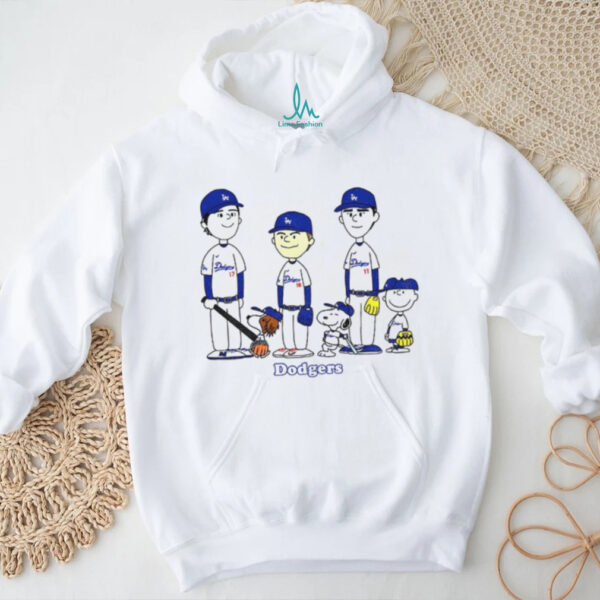 Snoopy Peanuts Yoshinobu Yamamoto Shohei Ohtani Tommy Edman LA Dodgers MLB Baseball shirt