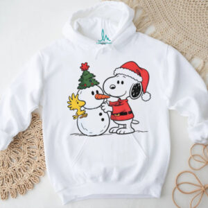 Snoopy Santa hat snowman Merry Christmas 2025 shirt