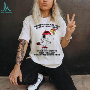 Snoopy and Woodstock I decided to go for a jog today as I set off I heard clapping Christmas shirt