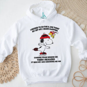 Snoopy and Woodstock I decided to go for a jog today as I set off I heard clapping Christmas shirt
