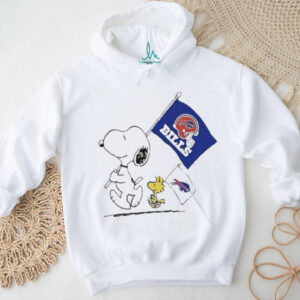 Snoopy and Woodstock Peanuts Buffalo Bills NFL Graphic T Shirt