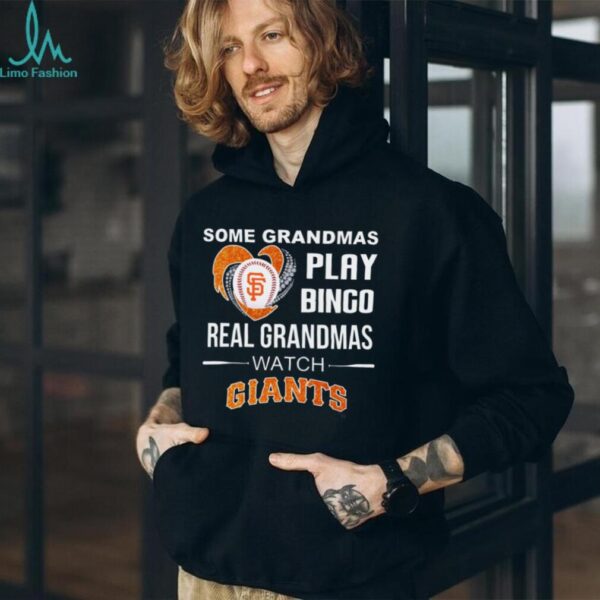 Some Grandmas Play Bingo Real Grandmas Watch Giants 2025 TShirt