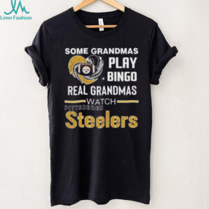 Some Grandmas Play Bingo Real Grandmas Watch Pittsburgh Steelers Diamond Heart 2025 T shirt