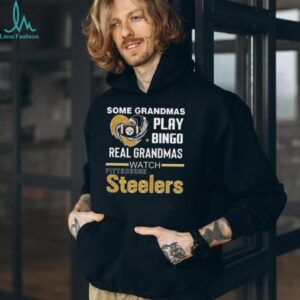 Some Grandmas Play Bingo Real Grandmas Watch Pittsburgh Steelers Diamond Heart 2025 T shirt