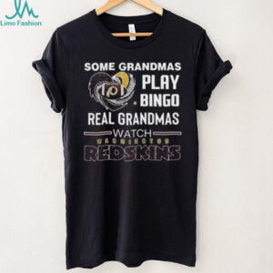 Some Grandmas Play Bingo Real Grandmas Watch Washington Redskins Diamond Heart 2025 T shirt