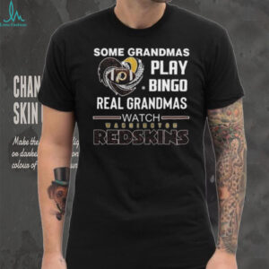Some Grandmas Play Bingo Real Grandmas Watch Washington Redskins Diamond Heart 2025 T shirt
