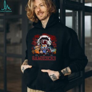 South Carolina Gamecocks Stitch Halloween Tee – Custom NCAA Football Shirt – Personalized Horror Gift for Spooky Season Fans