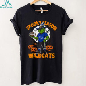 Spooky Season Kentucky Wildcats Shirt – Grinch NCAA Football Tee – Custom Name Personalized Halloween Gift