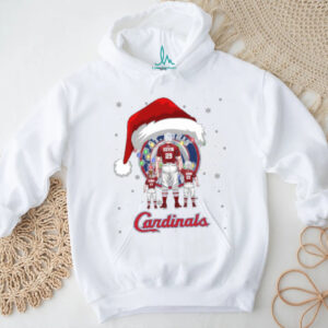 St. Louis Cardinals Santa Christmas Lights Matching Tee – Custom Name MLB Shirt – Personalized Holiday Baseball Gift for Families