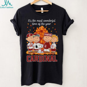 Stanford Cardinal x Peanuts Fall T Shirt It’s the Most Wonderful Time of the Year