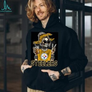 Steelers Fan Skeleton Vibe Tee