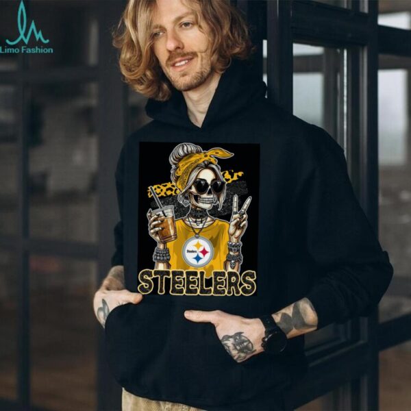 Steelers Fan Skeleton Vibe Tee