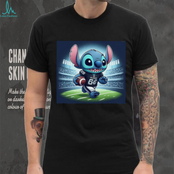 Stitch Raiders Football Fan T Shirt