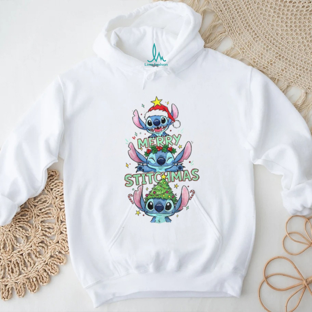 Stitch Santa hat Merry Stitchmas Xmas 2025 shirt Stitch Santa hat Merry Stitchmas Xmas 2025 shirt