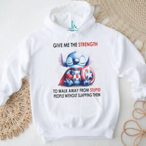 Stitch Walk Away From Stupid People Funny Alien Superhero Costume T Shirt