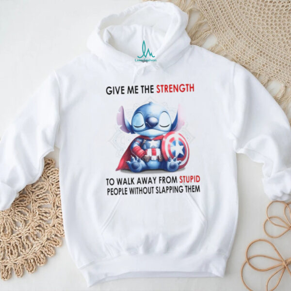 Stitch Walk Away From Stupid People Funny Alien Superhero Costume T Shirt