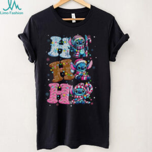 Stitch blue monster coquette ho ho ho Christmas shirt