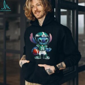 Stitch wearing Philadelphia Eagles football shirt