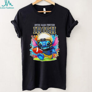 Stitch x Notre Dame Fighting Irish football colors shirt