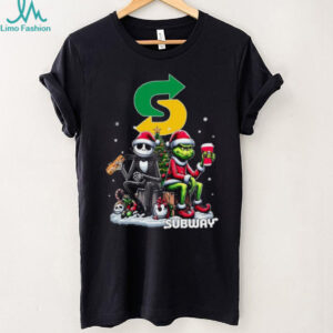 Subway Christmas The Grinch And Jack Skellington Unwilling Friends Logo T Shirt