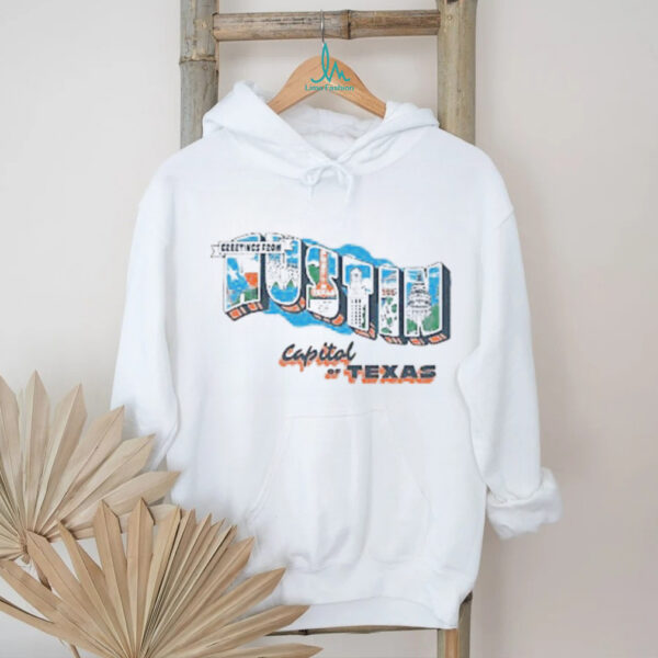 Summit Sportswear Austin Green Greetings From Short Sleeve Fashion T Shirt