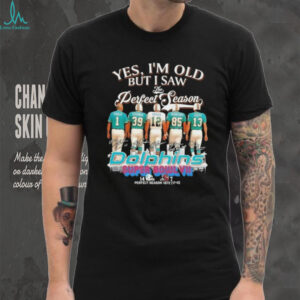 Super Bowl VII Yes I’m old but I saw the perfect season Miami Dolphins legends skyline shirt