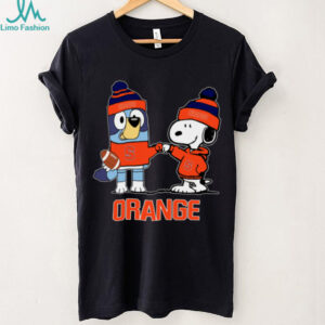 Syracuse Orange Christmas Snoopy Bluey NCAA Cute Football Shirt